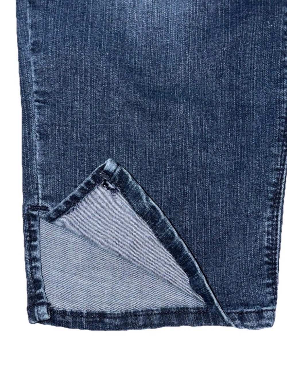 Bandolino Curvy Skinny Cropped Pants Blue Lisbeth Capri Flawless Stretch SZ 16 - Picture 5 of 8